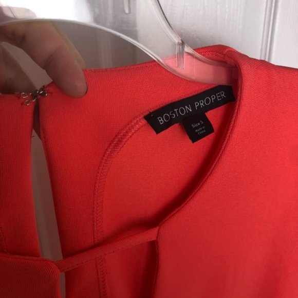 Boston Proper Keyhole Flare Sleeve Dress Size S - Picture 5 of 6